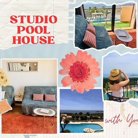 Pool House 2 Etoiles Vue Panoramique Amazing Sea View Wifi Linge Linen Inclus Aircondition La Croix-Valmer