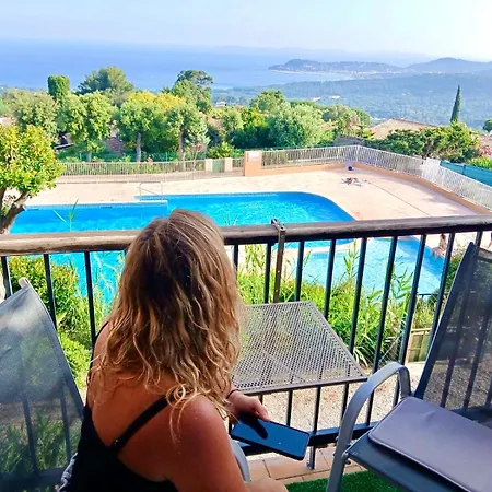 Apartment Pool House Mdt 2 Etoiles Vue Panoramique Amazing Sea View Wifi Linge Linen Inclut Aircondition