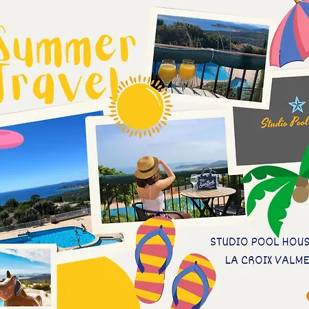 Pool House 2 Etoiles Vue Panoramique Amazing Sea View Wifi Linge Linen Inclus Aircondition * Ла Круа-Вальме